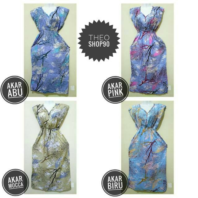 Daster Manohara Panjang Motif Bunga/PILIH MOTIF DAN WARNA