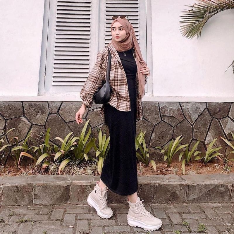 Inner dres Gamis Basic Dress Daleman Gamis Polos  Inner Dress sleveless  Inner Dress  tanpa lengan