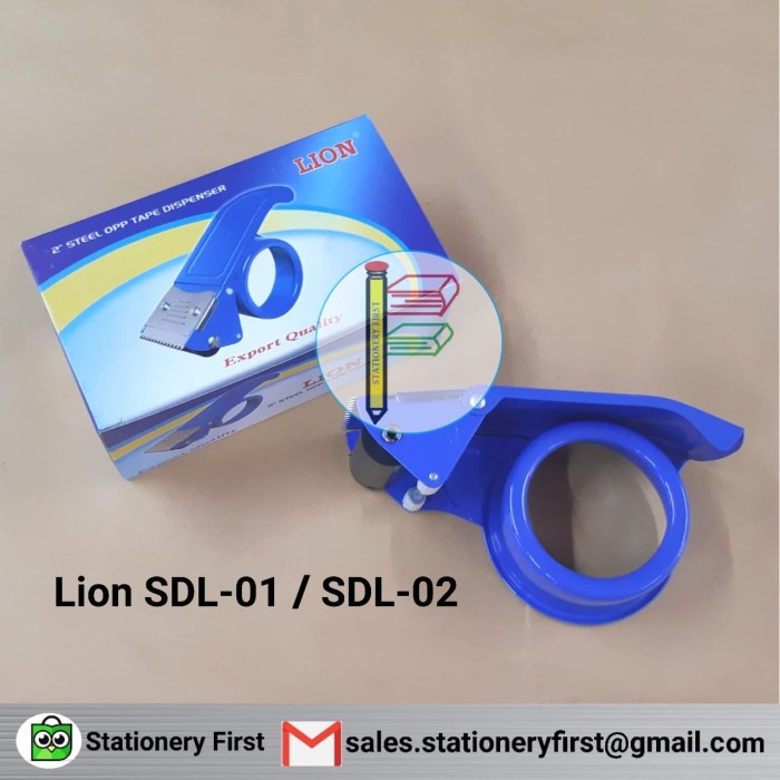 

Hemat Tape Dispenser Cutter/ Pemotong Plakban Opp Lion Sdl-01 / Sdl-02 Besi Terbatas