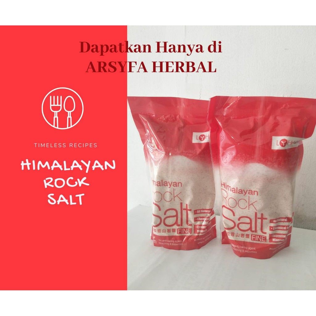 

[READY] Lohas Himalayan Rock Salt 500gr | Garam Himalaya | Garam Dapur