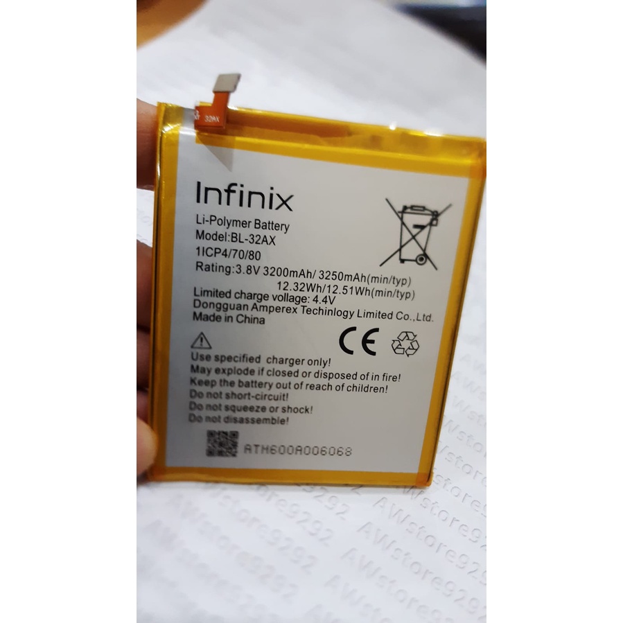 Battery Batre Baterai INFINIX ZERO 4 / X555 / INFINIX BL-32AX BL32AX BL 32AX