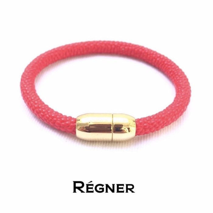 [READY] Gelang Emas Kulit Regner - Merah