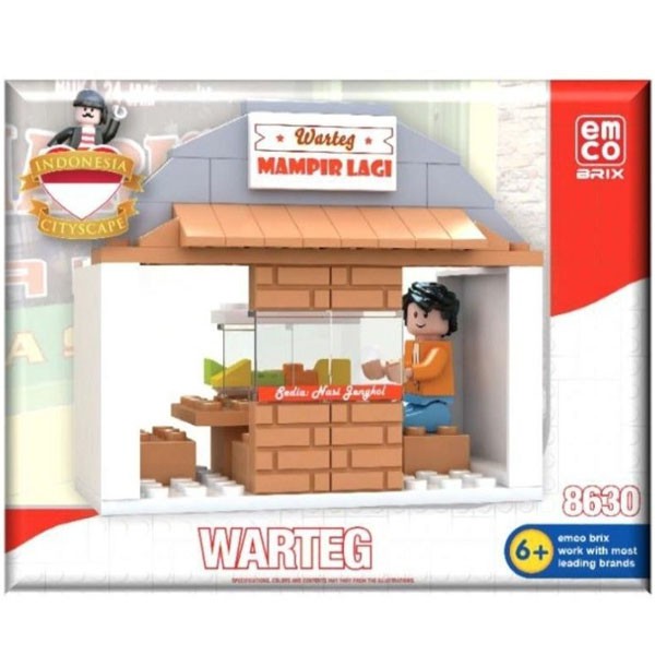 Lego Warteg Emco Brix Indonesia-warteg Aus-1101