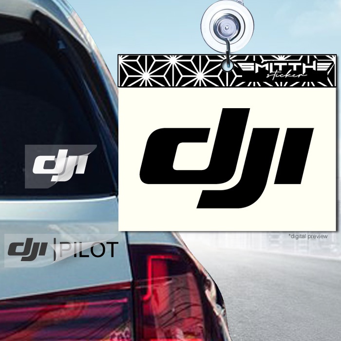 Stiker DJI Pilot Cutting Sticker untuk aksesoris Motor Mobil