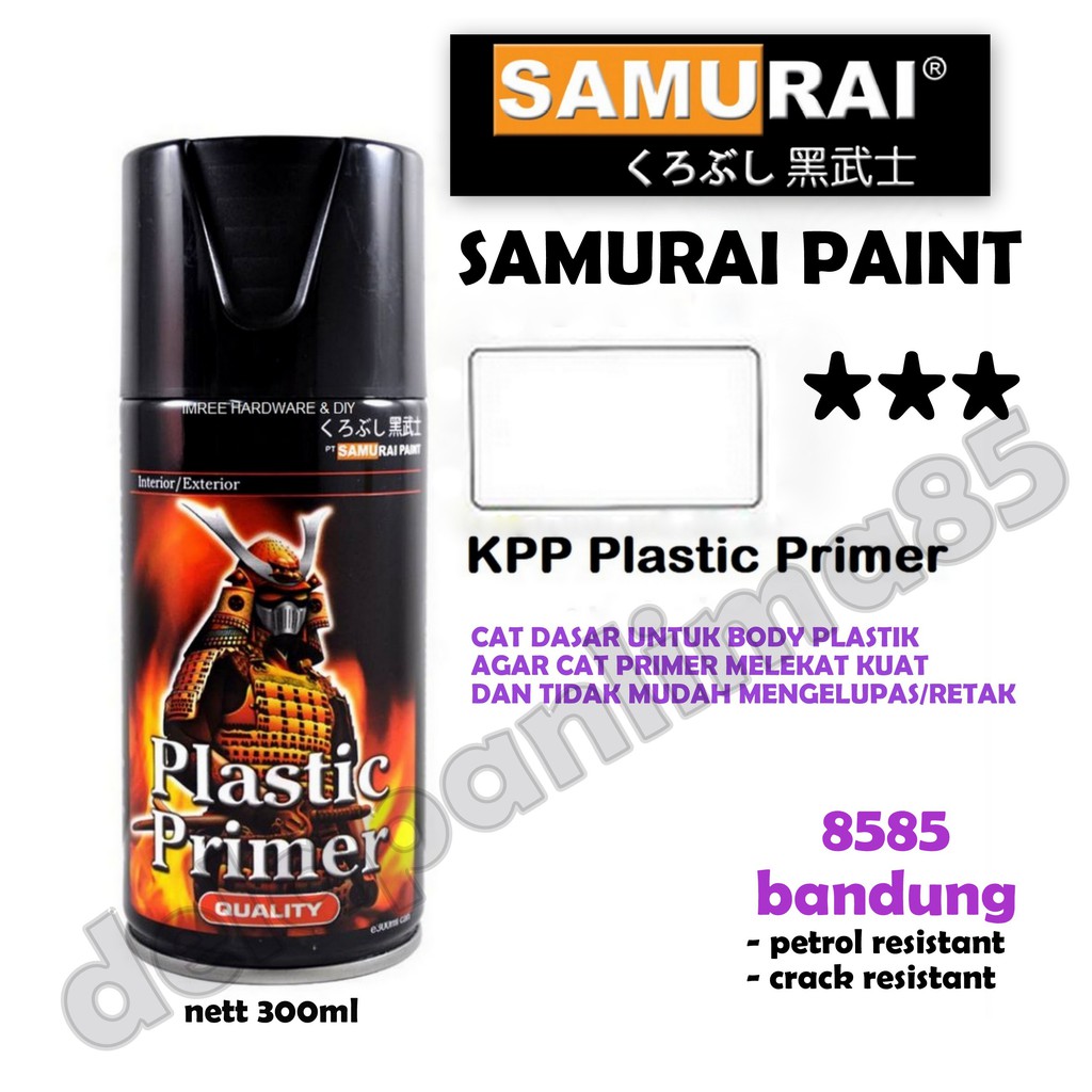 Samurai KPP PLASTIC PRIMER Cat Semprot Cat Dasar Samurai KPP PLASTIC PRIMER Cat Semprot Cat Dasar