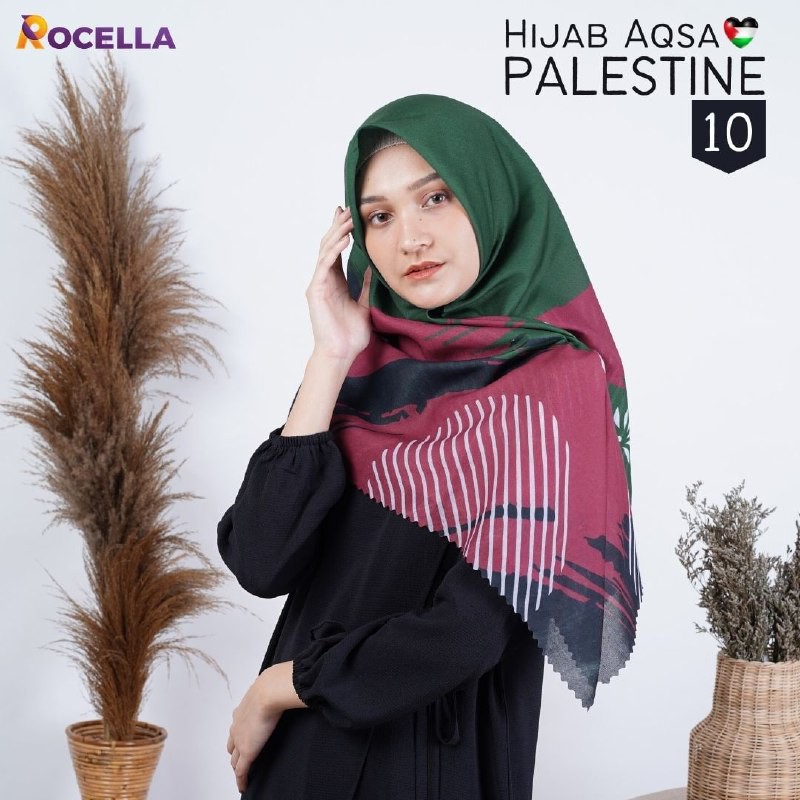 HIJAB AQSA PALESTINA - ROCELLA HIJAB PALESTINE - HIJAB MUSLIMAH