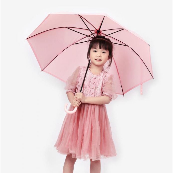 AVVET Payung Transparan Style Korea Jepang Polos Warna Warni Payung Lipat Bening Cantik Payung Rainbow Umbrella Fashionable Candy Color Import Murah