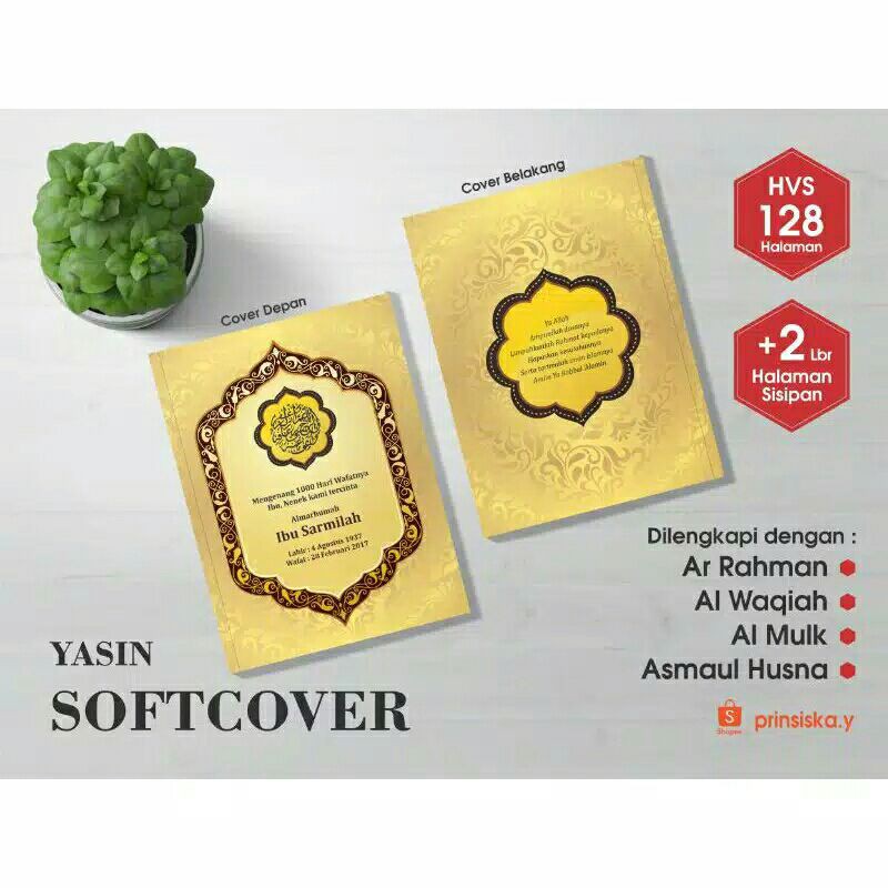 Buku Yasin dan Tahlil  motif classic