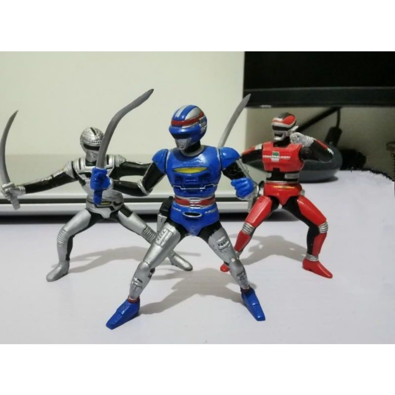 Space Cop_Uchu Keiji Gavan Sharivan Shaider. Isi 12 piece. All pose old new.