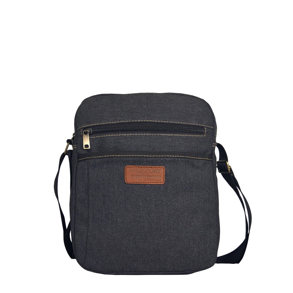 Tas Selempang Prosport Cowok Kanvas Kerja Hitam