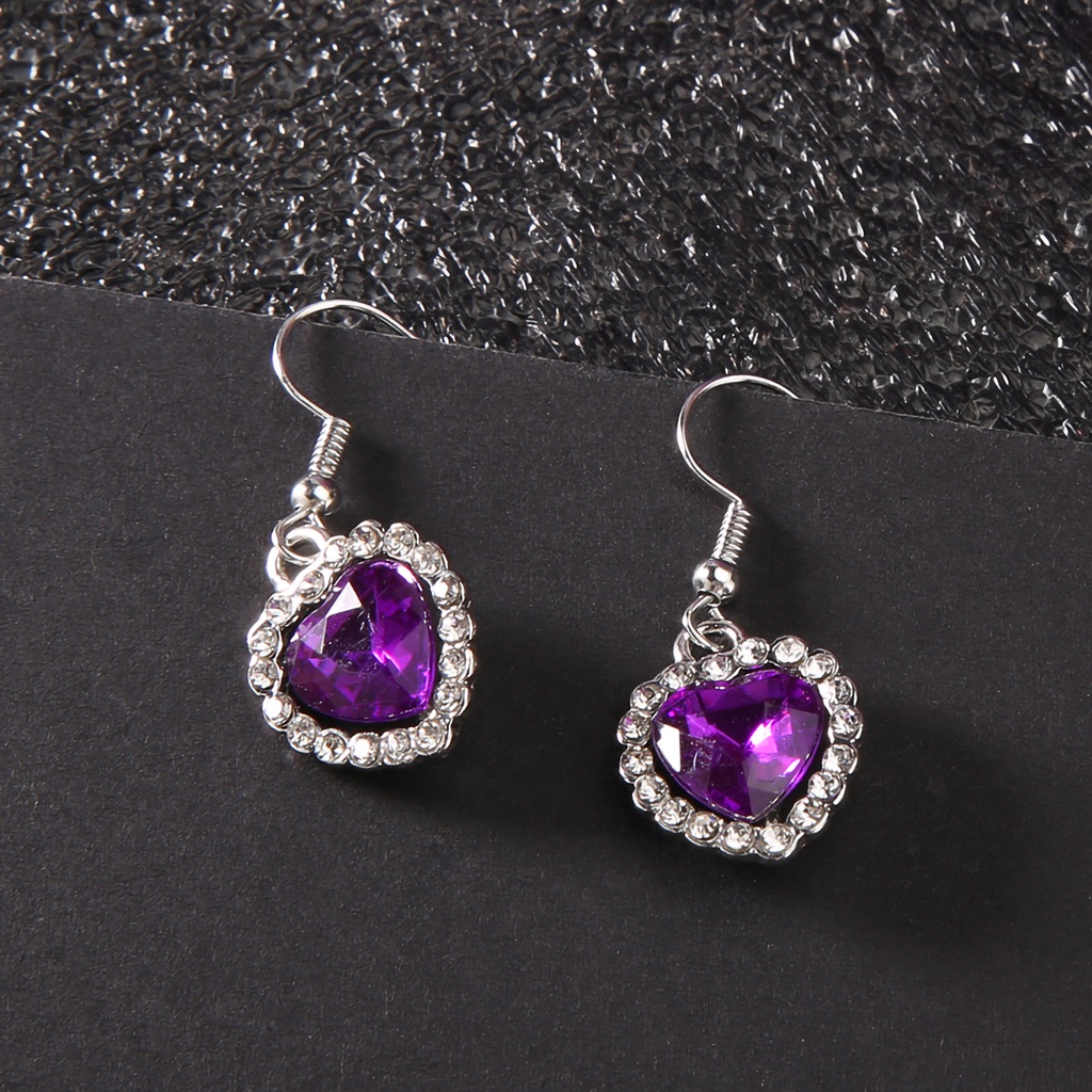 Hu Hu Hu Hu Hu Alat Bantu Pasang Kacamata♡ Anting Gantung Panjang Kait Motif Geometri Aksen Hollow + Berlian Imitasi Untuk Perhiasan Wanita