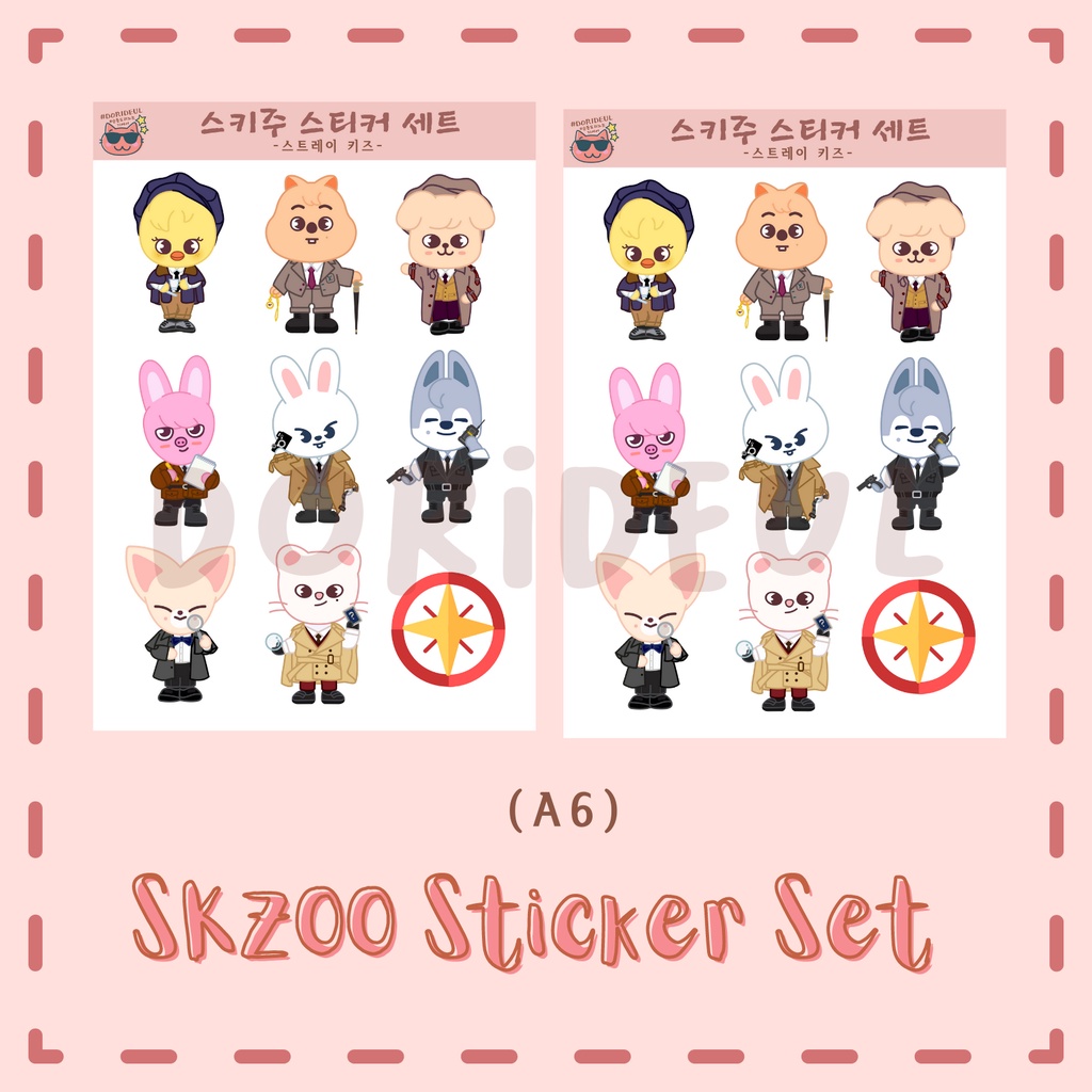 

SKZOO Sticker Set A6 LOVESTAY SKZ X Ver. (D Ver.)