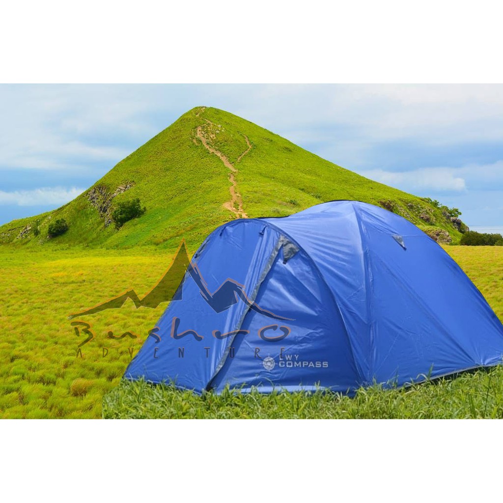 Tenda Dome Camping - Tenda Compass Kapasitas 4 Orang Double Layer