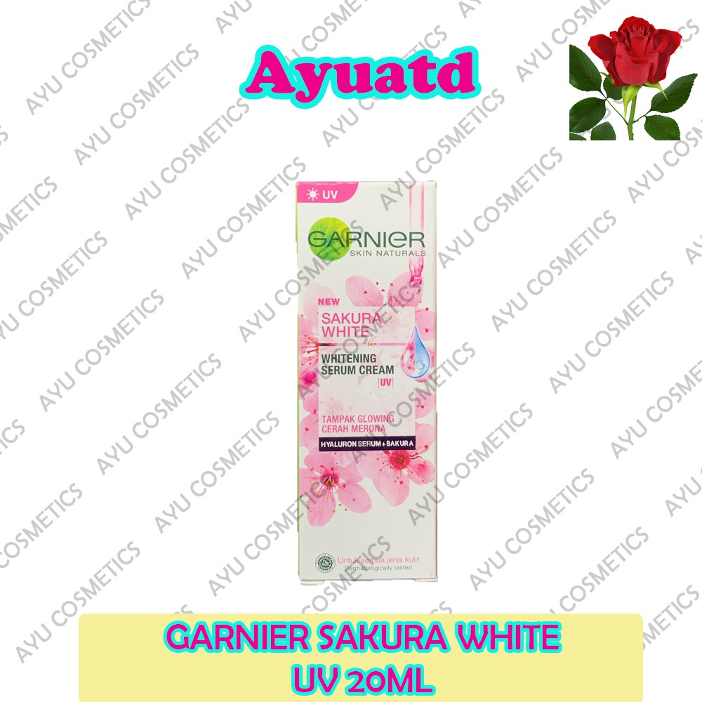 Garnier Sakura Glow Whitening Serum Cream UVA/UVB Filters 20ml