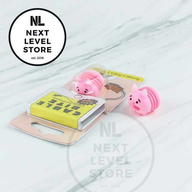 Cable Bite Disney Tsum Tsum Pelindung Kabel Protection - Piglet