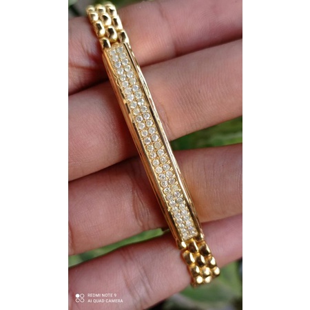 gelang berlian wanita full berlian ring perak dengan pemasangan micro setting