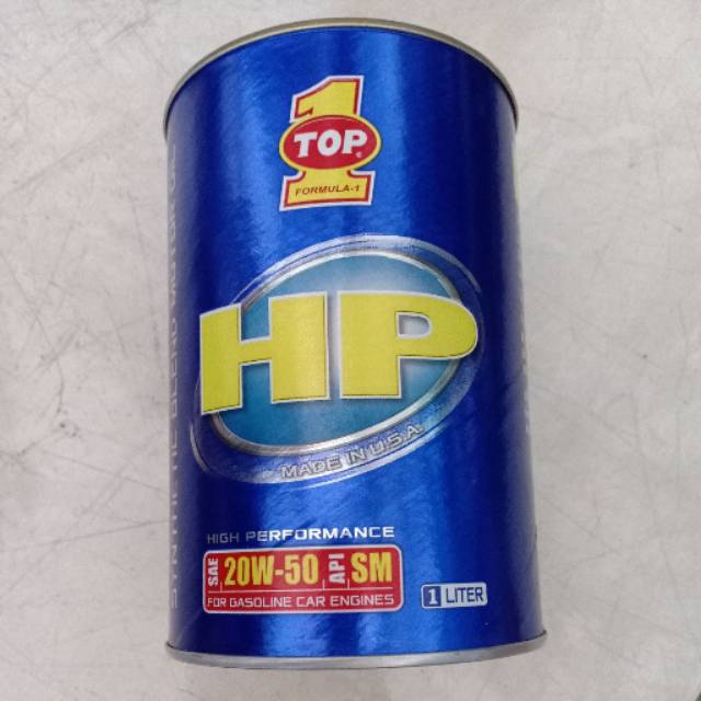 Oli Top 1 HP SAE 20W-50 (1 liter) (Kemasan baru)