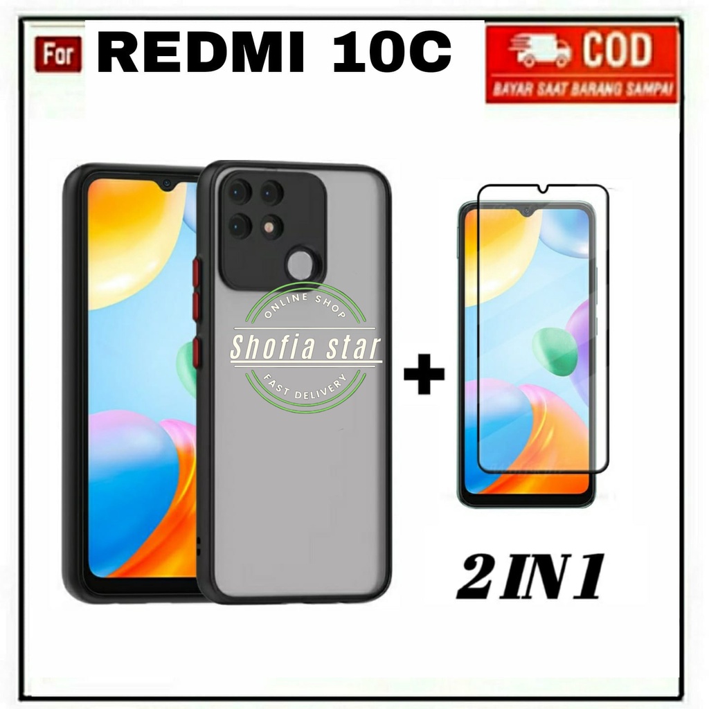 2IN1 CASE ARMOR REDMI 10C 10A 9C SOFTCASE AERO PREMIUM PROTECT CAMERA