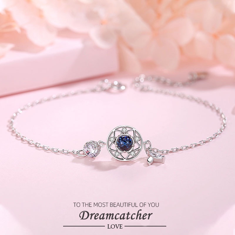 Gelang wanita Sterling silver S925  (Garansi  2  Tahun)  Gelang Dreamcatcher Fashion dan manis Bracelet Fashion and sweet perak asli S925 Original Arctic Deer