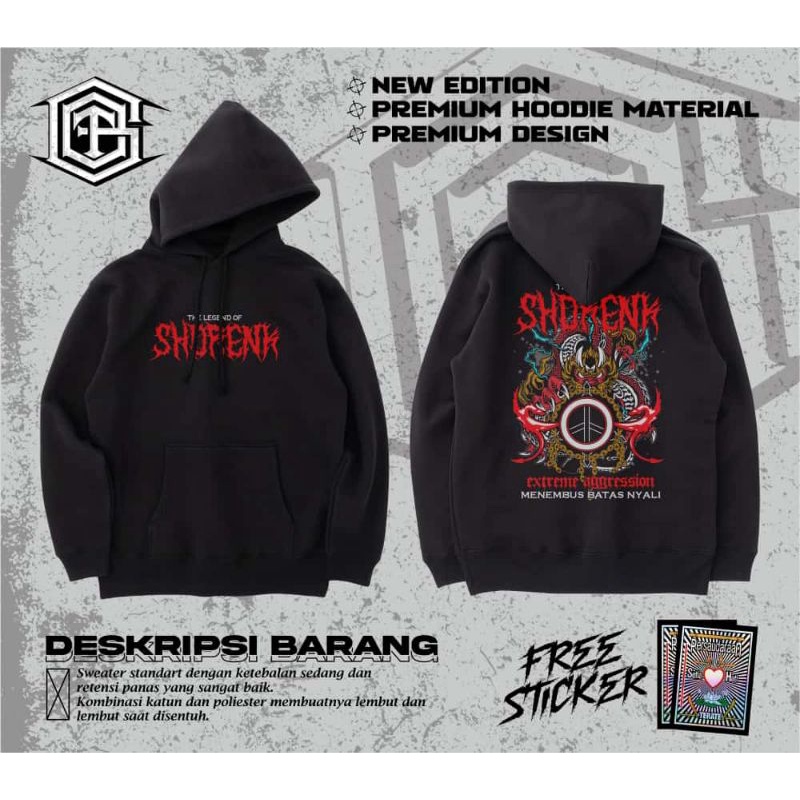 HOODIE SHORENK PSHT FREE 2 STICKER NEW DESIGN