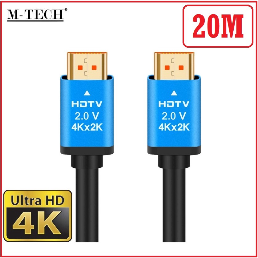 Kabel HDMI 20M 4K ULTRA HD Premium V2.0 20 Meter M-TECH