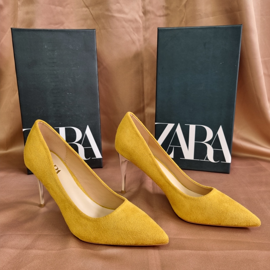 SEPATU ZR WANITA SUEDE HEELS 9 CM