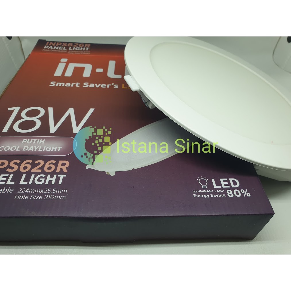 LAMPU LED PLAFON INLITE SLIM DOWNLIGHT LED IN LITE 18 WATT LAMPU PANEL