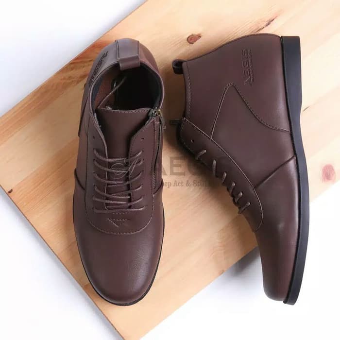 Sepatu Boots Pria Ori Sepatu Kantor Aegis Sepatu Cowok Keren