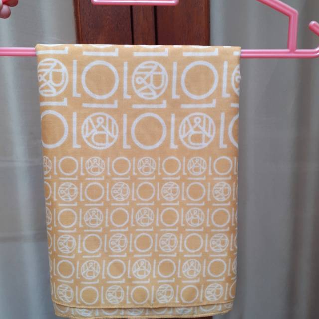 Scarf dekade monogram mustard ria miranda