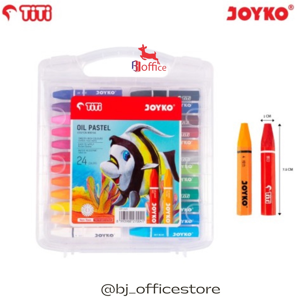 

Krayon / Crayon Titi 24 Warna / Oil Pastels TI-P-24S