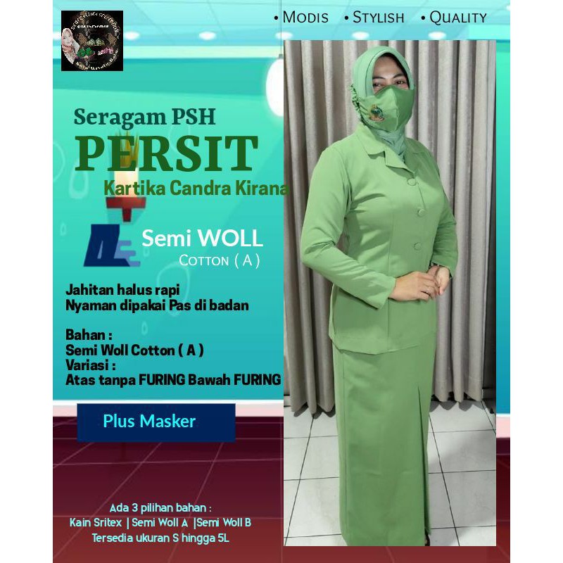 seragam PSH PERSIT KARTIKA CHANDRA KIRANA free masker Semi Wool