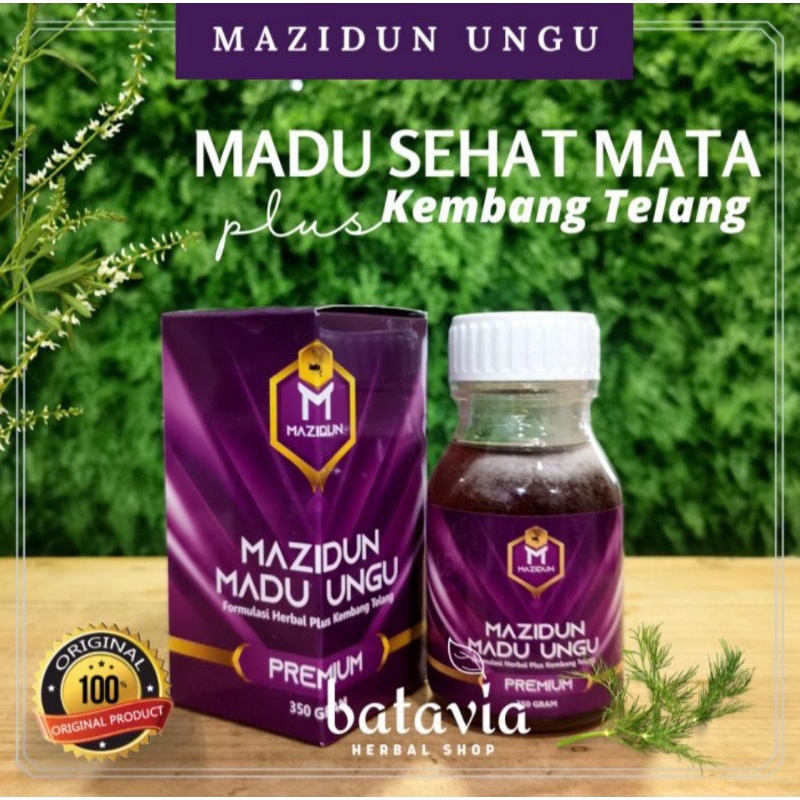 

Mazidun Madu Ungu Premium Plus Kembang Telang Madu Mata Sehat Glaucoma Katarak