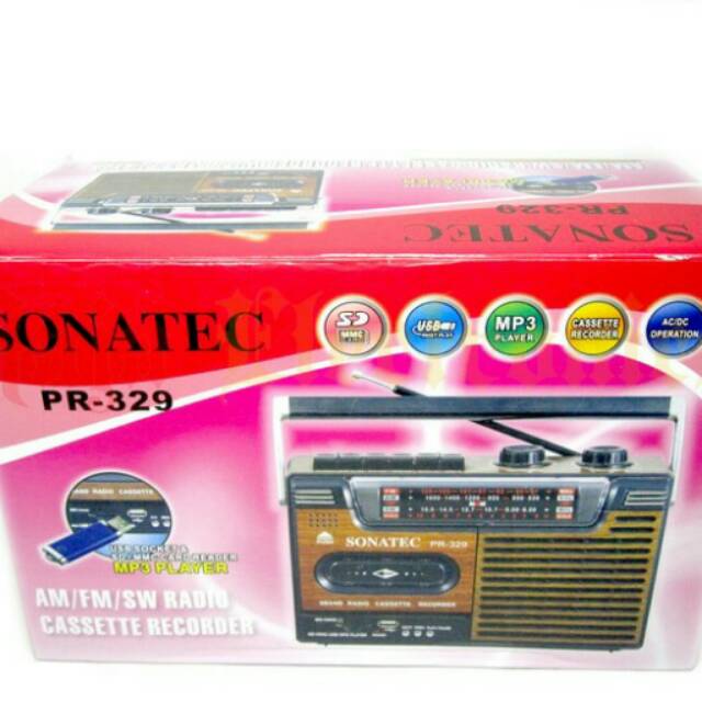 Sonatec PRI-329 Radio Kaset Portable Am Fm