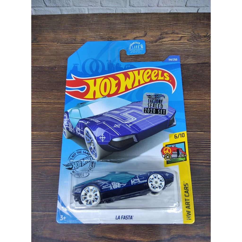 Hot Wheels La Fasta BIRU HW Art Cars 114/250 Hotwheels