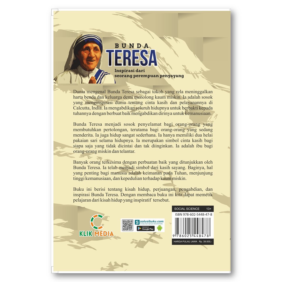 Sedang Diskon - Buku Tokoh - BUNDA TERESA: INSPIRASI DARI PEREMPUAN PENYAYANG-2