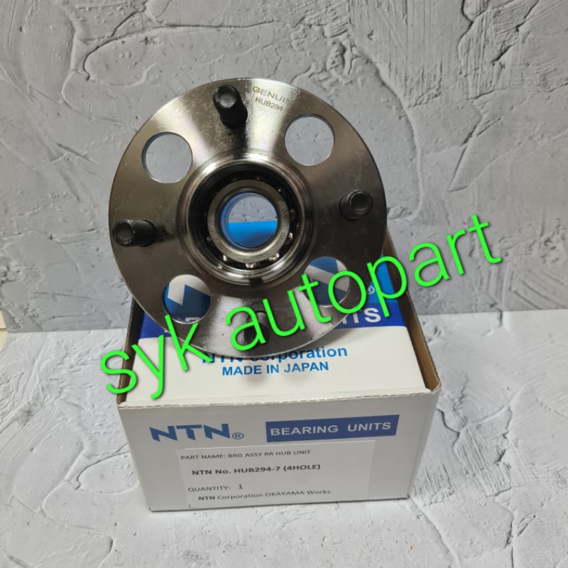 WHEEL HUB 294-3(4HOLE) NTN Bearing Roda belakang Mobilio/jazz old/Brio