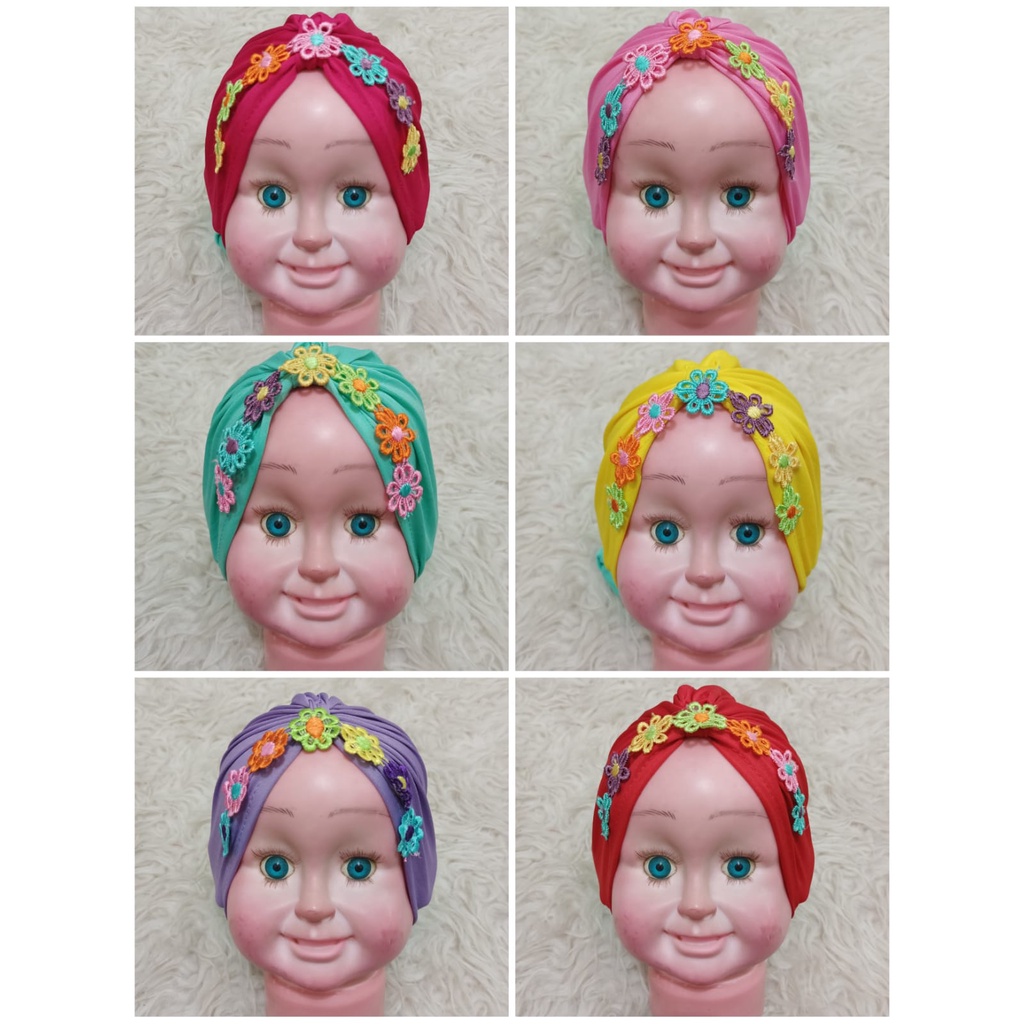 best seller turban baby melati rainbow- aksesoris perempuan anak korea bandana anak turban bayi perempuan turban bayi 0 6bulan aksesoris anak perempuan aksesoris rambut headband anak bando baby terbaru ciput bayi ciput anak