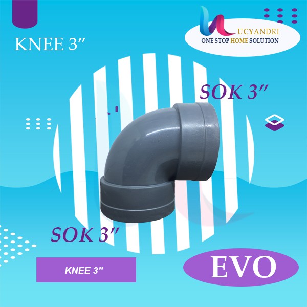 Keni 3 EVO Sambungan L Pipa Pvc Knie Knee Elbow PREMIUM QUALITY READY STOK