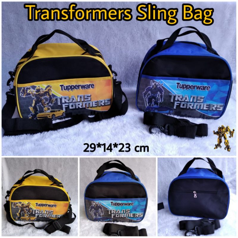 Tas Sling Transformers 2in1 ( Zipper bunga Es )/ tas slempang transfoemers / tas transformers