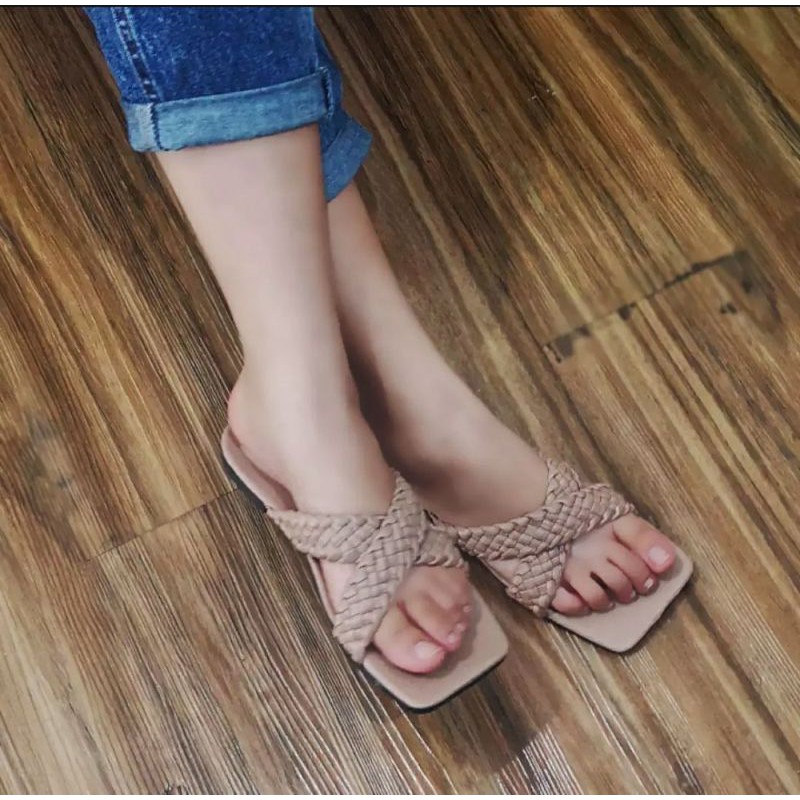 YUKI summer korea fashion sandal silang kepang anti slip 2022