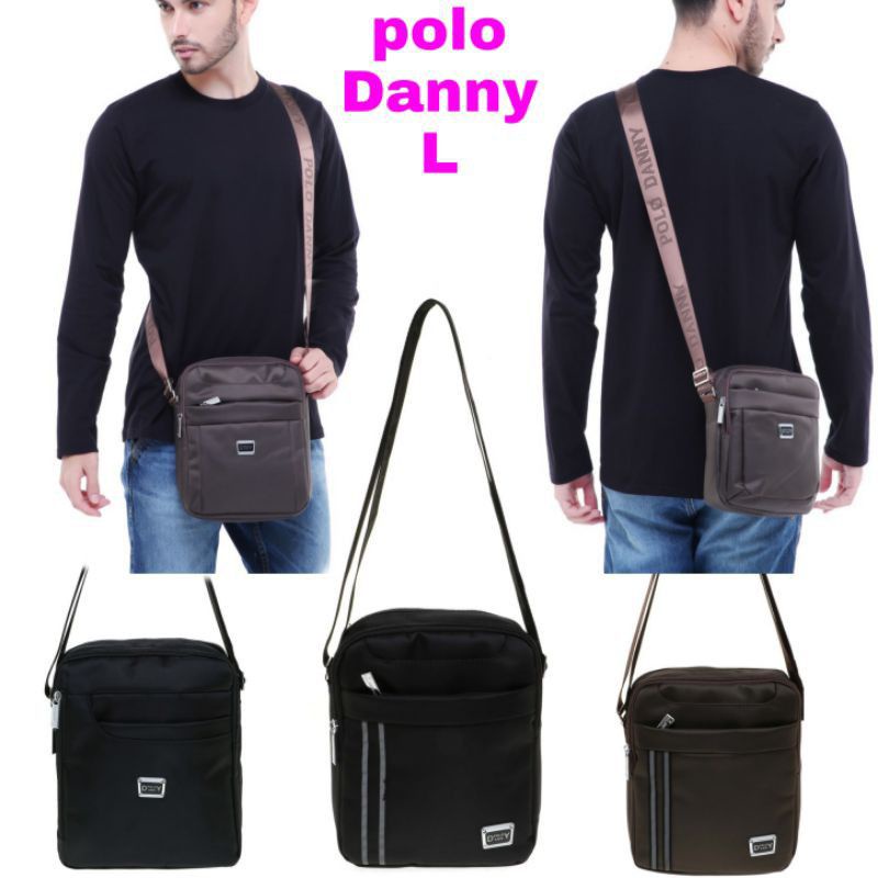 COD TAS SELEMPANG POLO DANNY SIZE L DAN TAS SELEMPANG POLO DANNY SIZE M 100% ORIGINAL