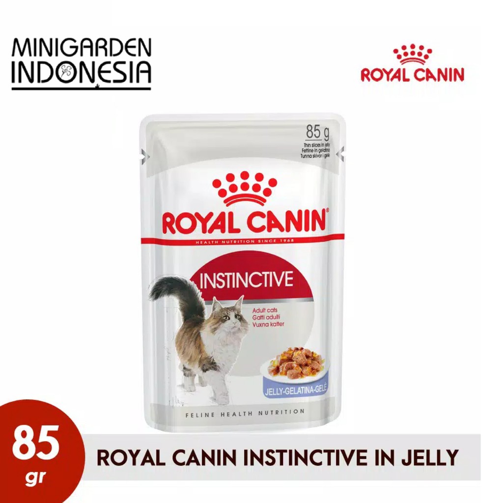 ROYAL CANIN INSTINCTIVE JELLY POUCH 85 GRAM WETFOOD catfood makanan kucing