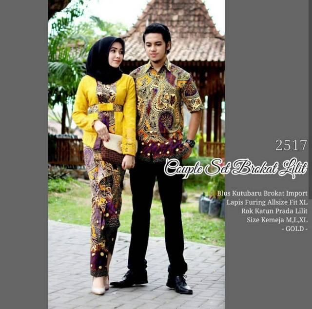 GROSIR BATIK COUPLE SET BROKAT LILIT