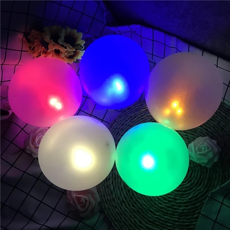 10pcs Lampu LED Bentuk Bola Mini Untuk Dekorasi Pesta Ulang Tahun / Pernikahan