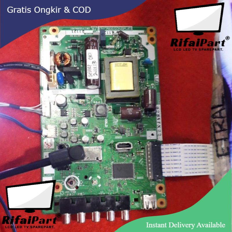 Mb - Mainboard Sharp LC-24LE170I - Mesin Tv Led Sharp LC-24LE170I - Mobo Micom Mb Sharp LC-24LE170I