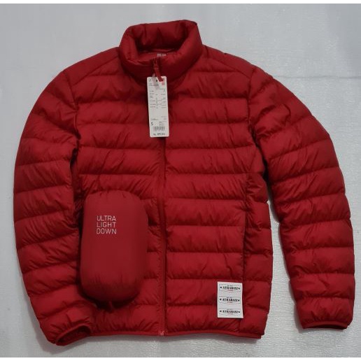 Uniqlo Ultralight Down Jaket Outdoor packable Original Warna Merah New