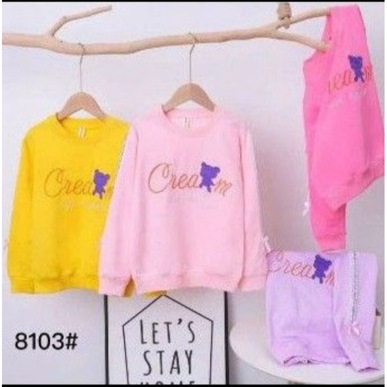 Baju Anak Perempuan Import / Sweater Anak Perempuan Import / Bahan cattun 100% Import ( 5_12 tahun )