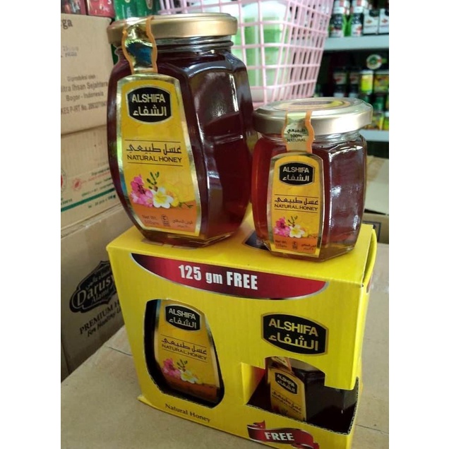

PAKET MADU ARAB AL SHIFA ALSHIFA AL-SYIFA ASLI 500 GRAM FREE 125 GRAM