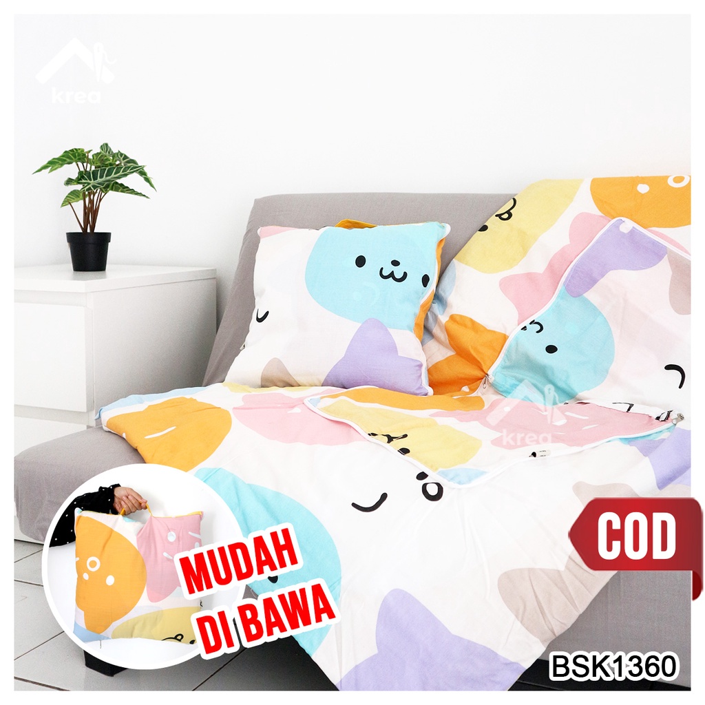 BANTAL SELIMUT 2 in 1 BAHAN KATUN CVC