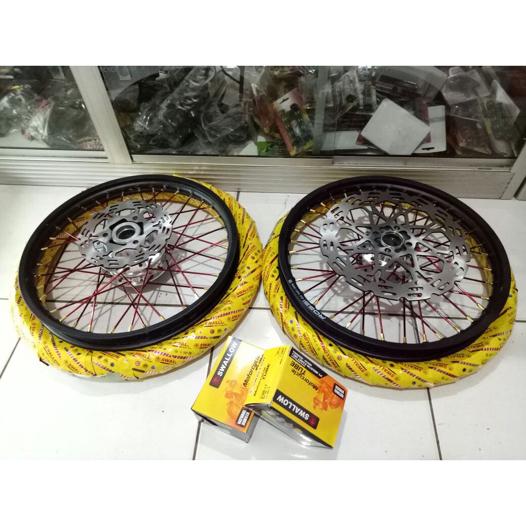 Paketan Velg jari2 17x140x140 Fu-Sonic-Vixion new&old/ cb/cbr new&old (utk vixion, cb/cbr tidak dise